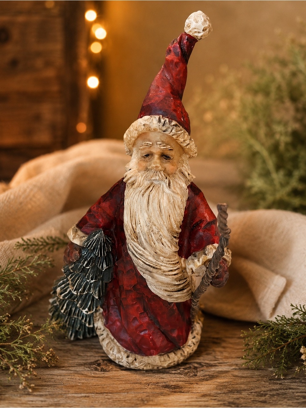 Santa Vintage Christmas Country Santa 2007‎ Figurine
